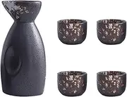 Wine Jug Ceramic Sake Glasses Traditional Sake Set Wine Pot Set Sake Set with a Bottle Household Spirits Rice Wine Pot Wine Glass