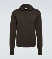 [Burberry] Burberry Wool half-zip sweater UK 50 brown