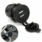 1X Auto Car Accessories Cigarette Lighter Socket Dual USB Charger Power Adapter