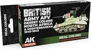 AK Real Colors Set RCS127 British Army AFV Desert Colors (6x17ml)