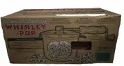 The Genuine Whirley-Pop Popcorn Popper Aluminum Pan, Wooden Hand Crank
