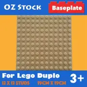 BASE PLATE 12x12 STUDS COMPATIBLE FOR DUPLO BIG BRICKS BASEPLATE COLOUR TAN