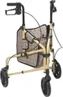 Drive Medical Winnie Lite Supreme Rollator Walker with Wheels, Tan Plaid