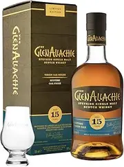 [Glenallachie] 15 Year Old Scottish Virgin Oak Finish + Glencairn Glass Single Malt Scotch Whisky 700mL