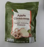 4 New Apple Cinnamon Yougurt Covered Pretzels Clancys 7oz Bags
