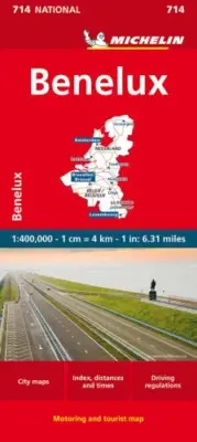 Michelin Benelux Map 714: Belgium, the Netherlands, Luxembourg by Michelin