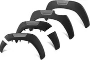 5 Inch Fender Flares Wheel Arch Extension Compatible for Toyota Hilux Revo Rocco 2015-2023 Matte Black ABS Mudguards 4X4 Car Exterior Parts(Red)