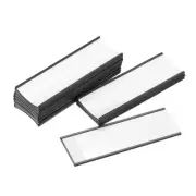 Label Holders 6" x 2" C Channel Rubber Magnetic for Shelves Organize 25pcs