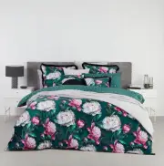 Logan and Mason Platinum Elsa Quilt Cover Set Jewel
