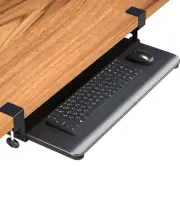 BONTEC Keyboard Tray Under Desk - Pull Out Keyboardz & Mouse Tray