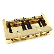 Hipshot Gold/Brass B Series Bass Bridge String Thru Fender P/Jazz® 5B400G-FM2