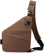 [Tonykulas] Crossbody Bag Leisure chest bag with Shoulder Strap Anti Theft Travel Bag Slim Sling Bag