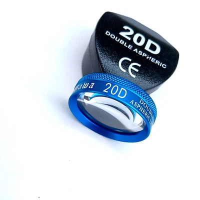 Bawa Double Aspheric Lens 20D Blue Color With Box & Cleaning Manual