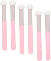 WRITWAA 6pcs Mushroom Makeup Sponge Brush Dual Use Concealer Brush for Women Fluffy Powder Puff Applicator for Foundation Easy to Hold for All Makeup Needs