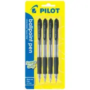Pilot BPGP 10-R Retractable Ballpoint Pen 0.7mm Black 4 Pack