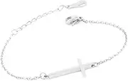 [WDSHOW] Sideways Cross Bracelets Rose Gold-Tone Silver-Tone