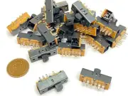 25 Pieces Slide switch SS-23F02G5 2P3T 8pin on/off/on E5