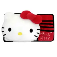 在飛比找momo購物網優惠-【小禮堂】Hello Kitty 車用造型絨毛遮陽板護套 -