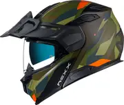 Nexx X.Vilijord Taiga, flip up helmet , color: Matt Dark Green/Orange/Brown/Olive , size: 3XL