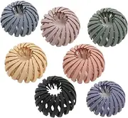 Birds Nest Hair Clips,7Pcs Bird Nest Plate Hairpins,Bird Nest Hair Clip Velvet Ponytail Holder,Bird Nest Hair Clip Round Hairband,Bird Nest Velvet Hair Clip,Bird Nest Hair Clip Velvet Ponytail Holder