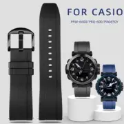 Silicone Watchband For Casio PRG600/650Y 5571 PRW-6600Y/YB PROTREK 60/30/50/70YT