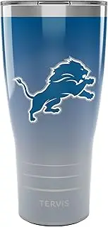 Tervis Traveler NFL Detroit Lions - Ombre Triple Walled Insulated Tumbler Travel Cup Keeps Drinks Cold & Hot, 30oz, Stainless Steel