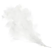10-12 Inch Turkey Feathers, 1 Set Fluffy Bulk Natural Feathers, White