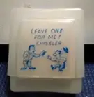 Novelty Vintage Cigarette Case Match Holder Leave One For Me Chiseler Rare Funny