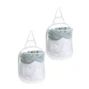 2 Pack Hanging Laundry Hamper Laundry Basket Collapsible Dirty Clothes Hamper