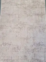 Costa Pink Taupe Ornate Embossed Textured Rug