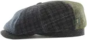 Mucros Weavers Newsboy Tweed Cap Irish Hat for Men's 8 Piece Flat Driving Cap Made in Ireland