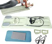 Pilates Reformer Machine, Foldable Pilates Board Automatic Rebound Abdominal Board Ab Exercise Board Pilates Equipment For Full Body Workout
