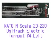 KATO N Scale 20-220 Unitrack Electric Turnout #4 Left New