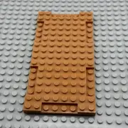 LEGO Brick Modified - Medium Nougat - 8 x 16 x 2/3 - 1 x 4 Indentations - QTY x1
