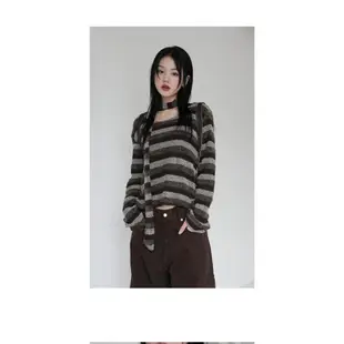 【Codibook】韓國 binary01 條紋長袖上衣［預購］針織衫 毛衣 女裝