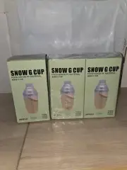 (3) Plastic Shaker Cocktail 700Cc / 24 Oz Drink Mixer with Marks Clear New