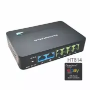 Grandstream GS-HT814 Gigabit Analog Telephone Adapter 4 FXS Port 4 SIP Profiles