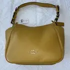 NWT Coach C2853 Rori Pebbled Leather Shoulder Bag Gold/Flex