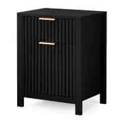 ALFORDSON Bedside Table Nightstand Side Storage 2 Drawers Cabinet Black