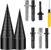 LXINYE Shirem Easysplit Drill Bit, Log Splitter Drill Bit, Splitting Seconds,Wood Splitter Drill Bits,Firewood Drill Bit Wood Splitter Easy Log Splitting Drill Bit (1set-32+42mm)