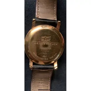 《實拍》MONTBLANC 萬寶龍 7004 STAR DATE 明星系列 Meisterstuck 不銹鋼包金半自動錶