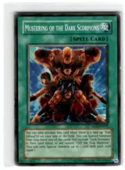 A578 YUGIOH SPELL CARD MUSTERING OF THE DARK SCORPIONS DCR-093