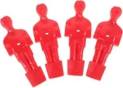 4pcs Foosball Man Replacement Table Football Parts Table Soccer Ball Replacement Table Football Player Table Soccer Figures Small Plastic Balls for Games