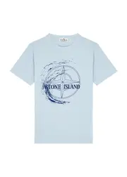 Stone Island Kids Logo-print Cotton T-shirt (10-12 Years) - Blue Light - 12YR (12 Years) 12YR (12 years)
