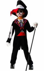 Day Of The Dead Boy Child Costume