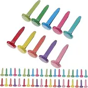 ULDIGI 600pcs Mini Two-Foot Nail Material Iron Craft Brads Paper Brads for DIY Scrapbook Decorative Nails