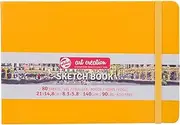 Talens Art Creation Sketchbook 80 Sheets, 21 cm x 14.8 cm, Golden Yellow, A5, 9314115M