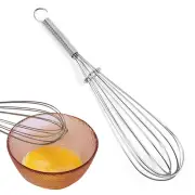 Stainless Steel Egg Beater Mixer Manual Egg Mixing Whisk Egg Whisk Kitchen