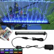 New LED Aquarium Lights Submersible Air Bubble RGB Light for Fish Tank Underwater