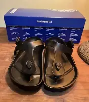 Birkenstock Gizeh Essentials EVA Solid Black Classic Thong Style Sandals EU 36 5